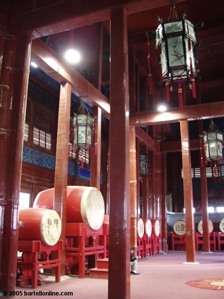 Interior of the Drum Tower in Beijing, China
