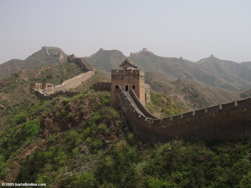 Restored section of the Great Wall of China outside Beijing