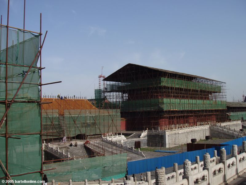 Renovation underway inside Beijing's Palace Museum (Forbidden City)
