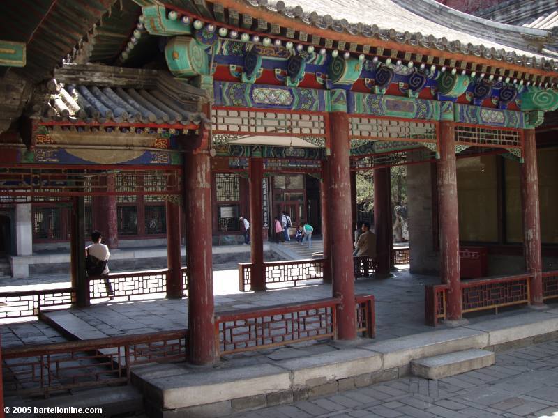 A courtyard in the Summer Palace in Beijing, China