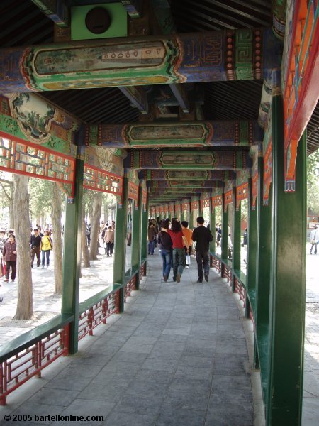 Section of the Long Corridor at the Summer Palace in Beijing, China