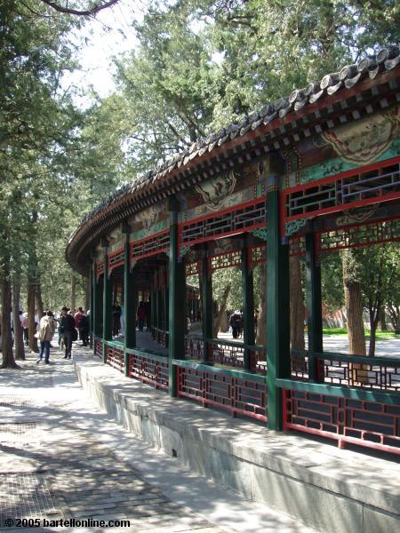 Section of the Long Corridor at the Summer Palace in Beijing, China