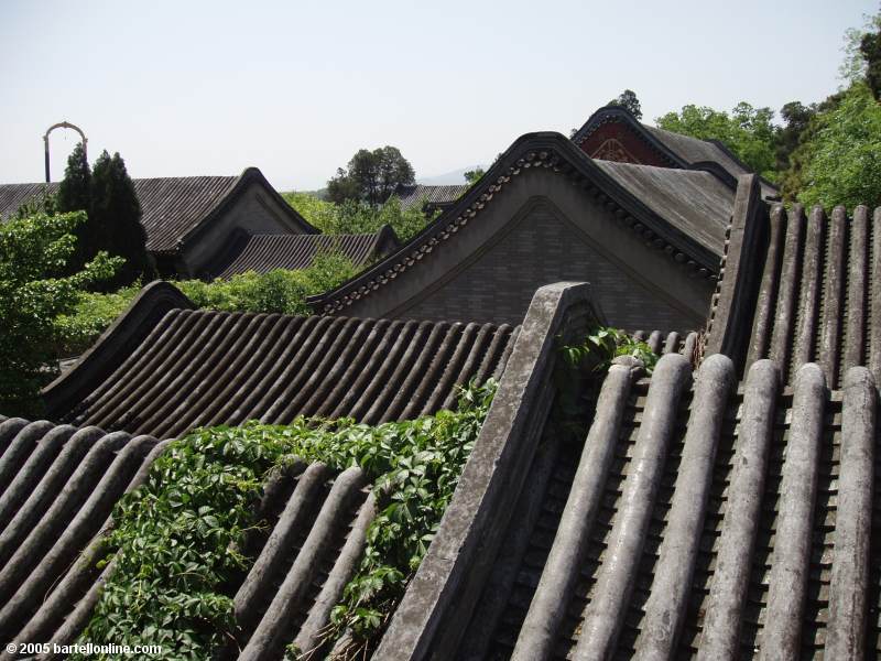 View of roofs at the Summer Palace in Beijing, China