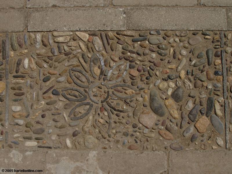 Detail of a sidewalk at the Summer Palace in Beijing, China