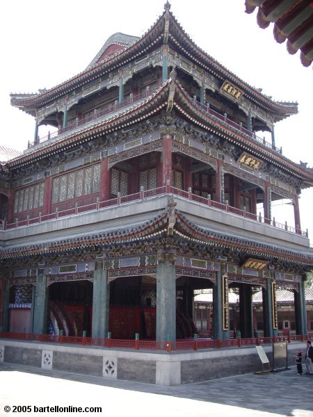 A stage building at the Summer Palace in Beijing, China