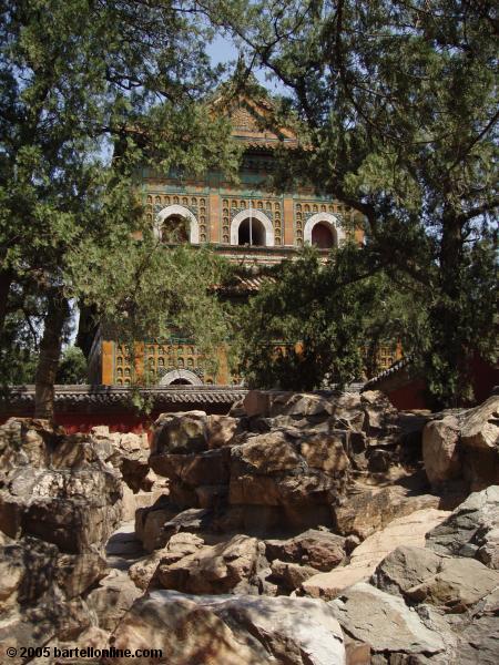 Rock garden in the Summer Palace at Beijing, China