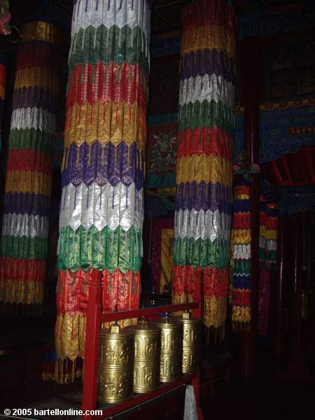 Interior of a building at Dazhao Temple in Hohhot, Inner Mongolia, China