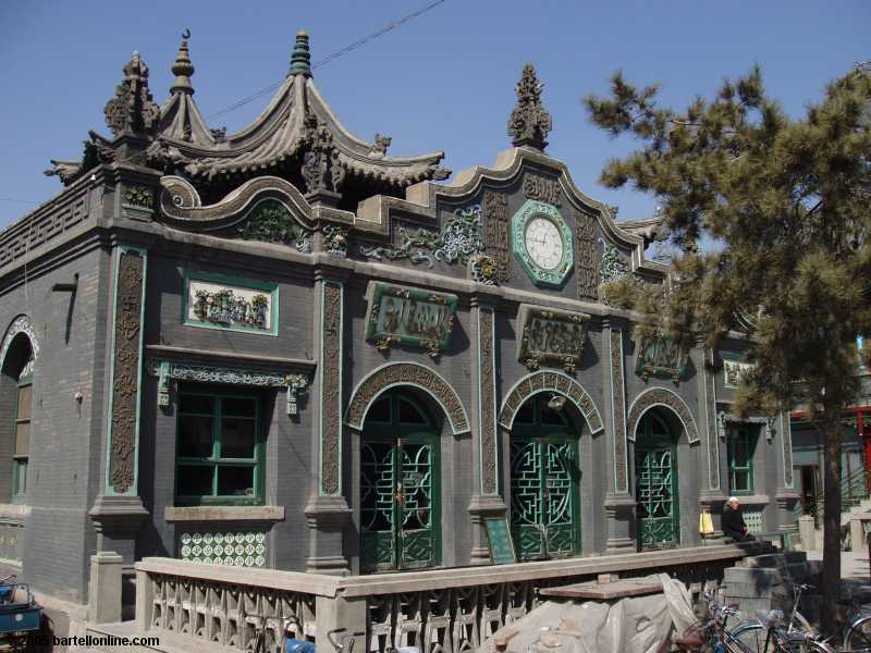 Building at the Great Mosque in Hohhot, Inner Mongolia, China
