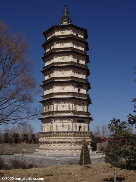 The White Pagoda near Hohhot, Inner Mongolia, China