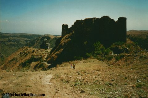 Ruins of Amberd fortress near Byurakan, Armenia
