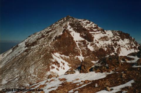 West peak of Mt. Aragats, Armenia as seen from south peak
