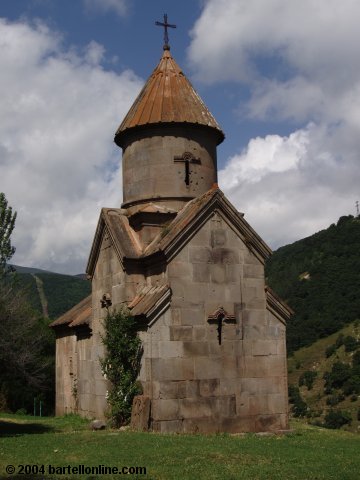 Outlying chapel of the Kecharis monastery complex in Tsaghkadzor, Armenia
