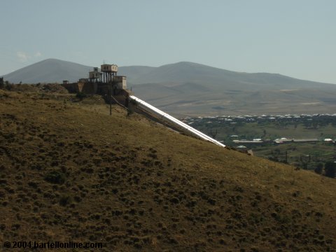 The world-famous pipes in Hrazdan, Armenia
