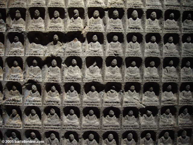Buddhist carvings at the Shanghai Museum, Shanghai, China