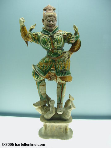 Ceramic figure at the Shanghai Museum in Shanghai, China