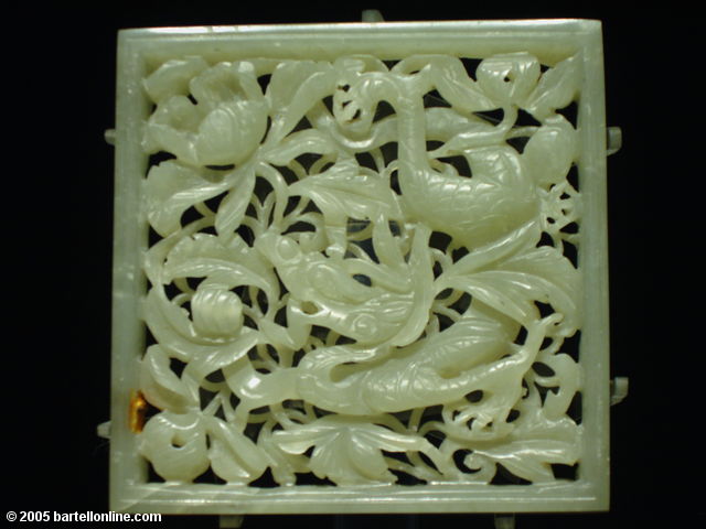 Jade carving at the Shanghai Museum in Shanghai, China