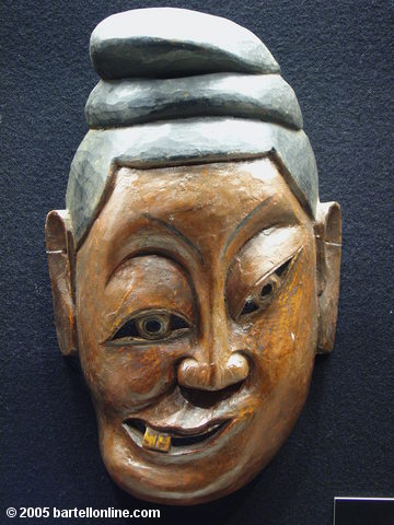 A minority mask at the Shanghai Museum in Shanghai, China