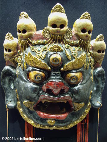 A minority mask at the Shanghai Museum in Shanghai, China