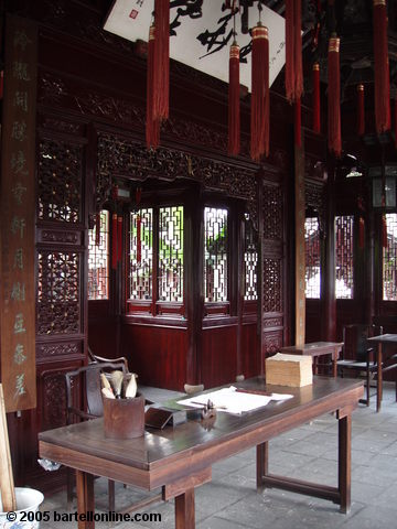 Interior of a building at Yuyuan Garden in Shanghai, China