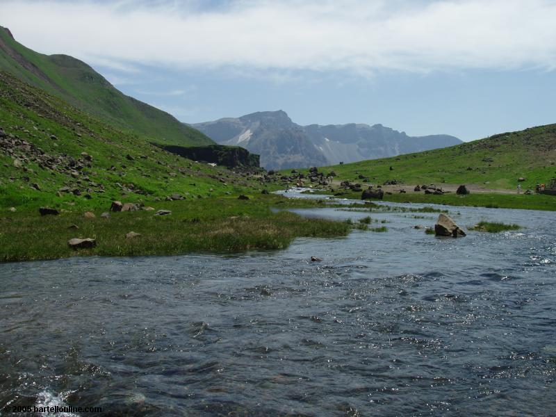 View along the path to Tianchi Lake in the Changbaishan Nature Preserve in Jilin, China