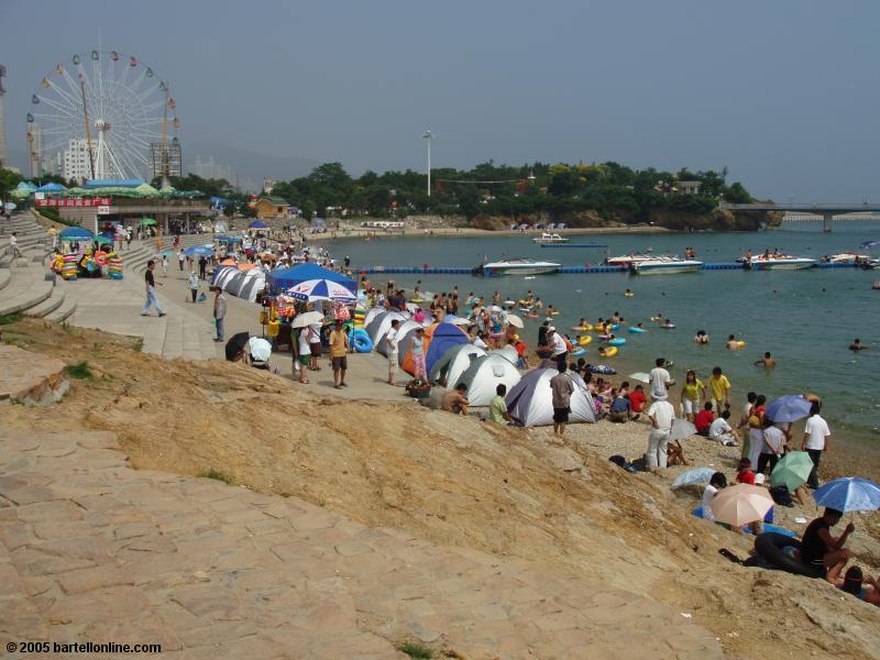 Beach near Xinghai Square in Dalian, China