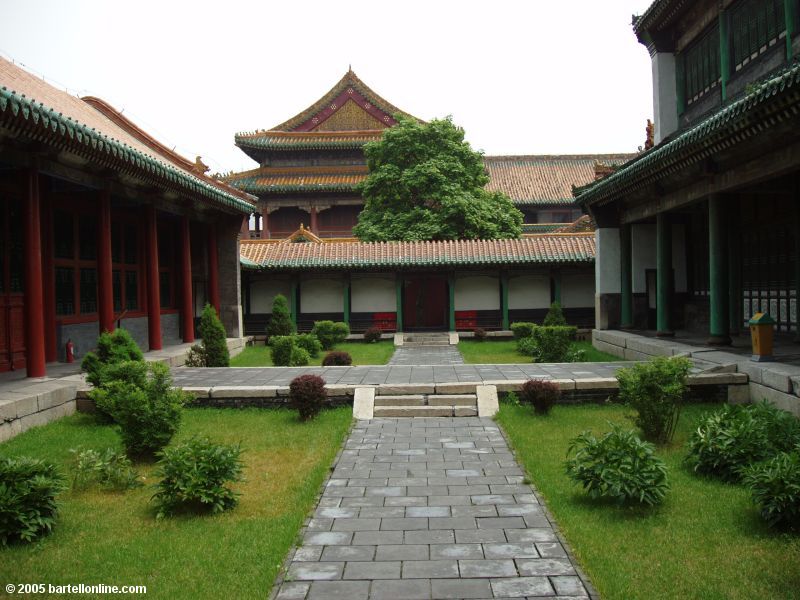 A courtyard in the Qing Imperial Palace in Shenyang, Liaoning, China