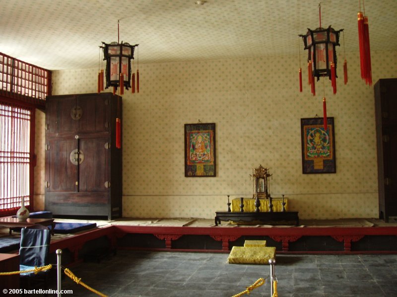 Interior of a building in the Qing Imperial Palace in Shenyang, Liaoning, China