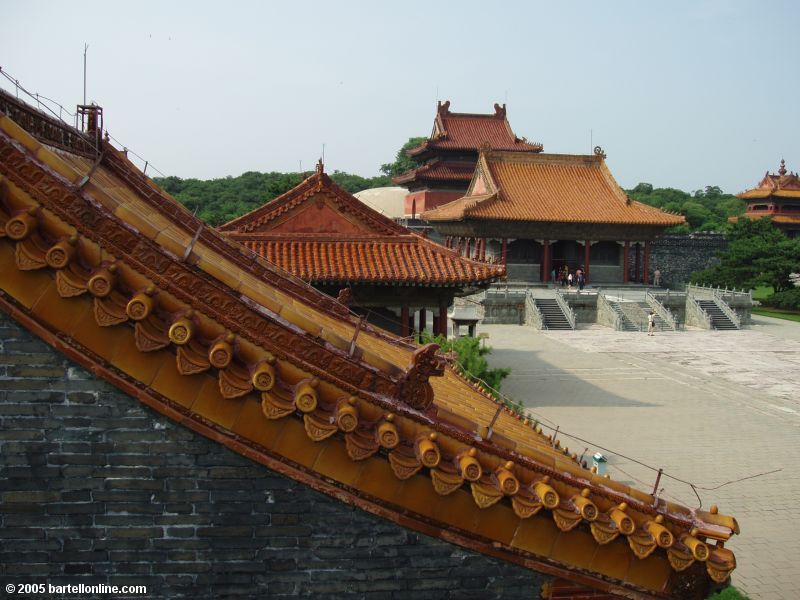 Buildings inside Zhaoling Tomb in Beiling Park, Shenyang, Liaoning, China