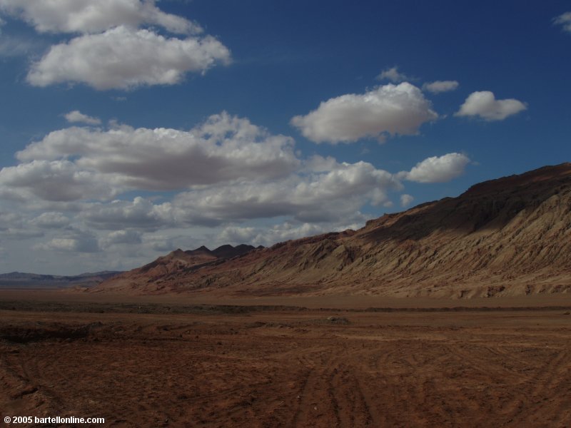 The Flaming Mountains near Turpan, Xinjiang, China