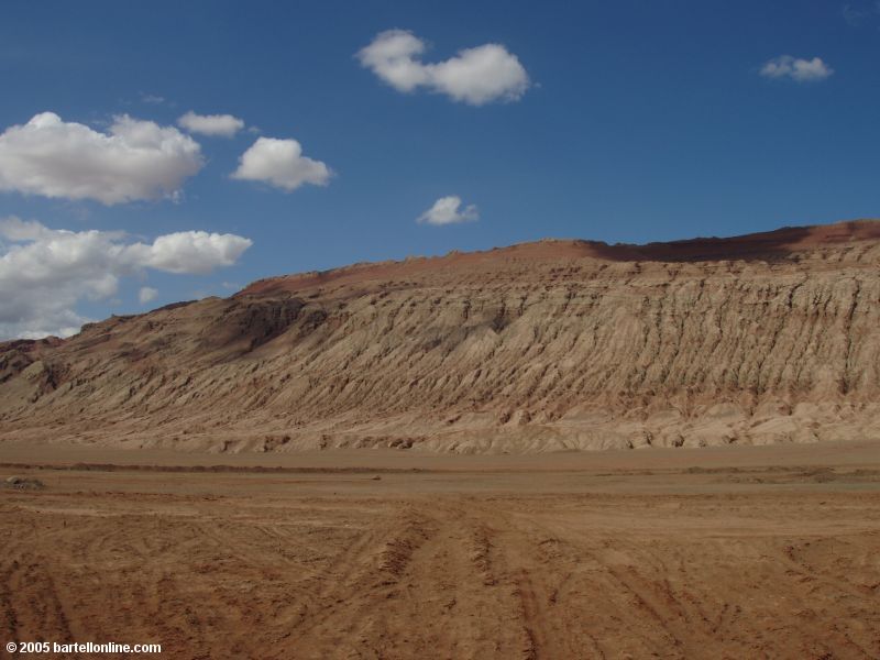 The Flaming Mountains near Turpan, Xinjiang, China