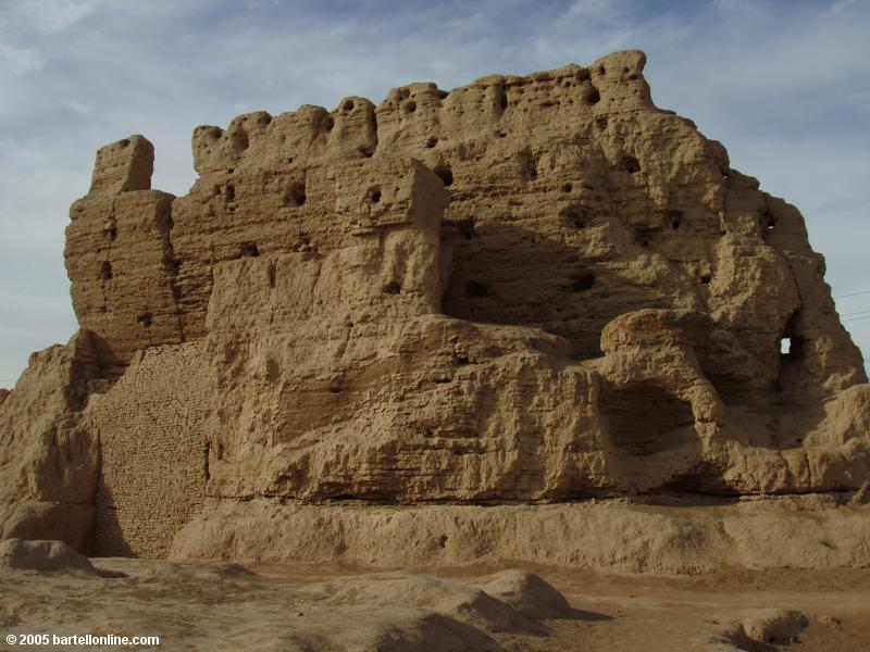 View inside Gaochang Ruins near Turpan, Xinjiang, China