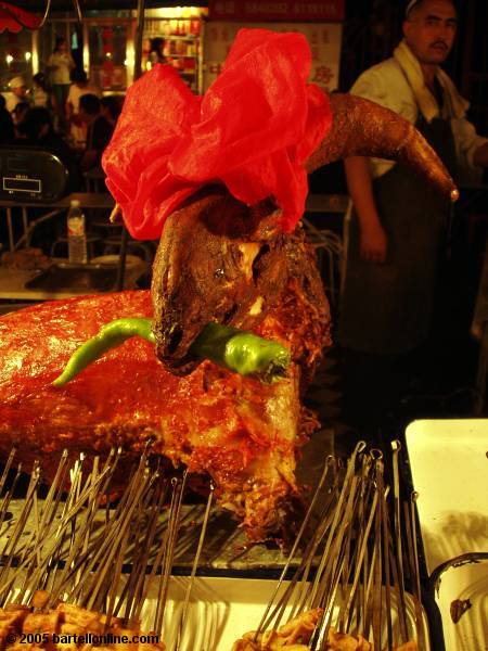 Crowds at the nightmarket in Urumqi, Xinjiang, China