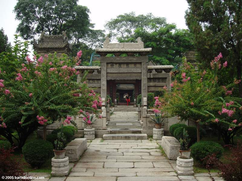 Courtyards inside the Great Mosque in Xi'an, Shaanxi, China