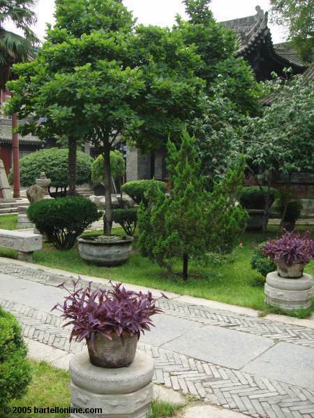 Gardens inside the Great Mosque in Xi'an, Shaanxi, China