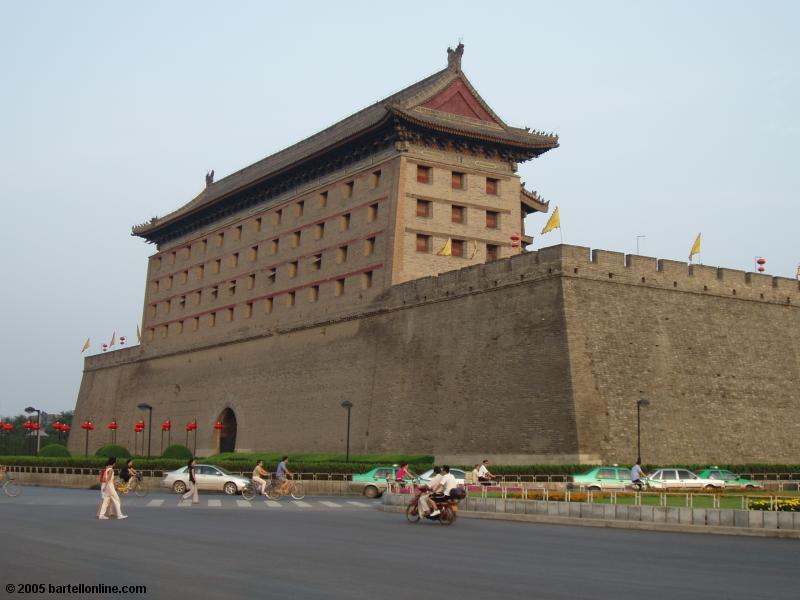 North gate of the city wall around Xi'an, Shaanxi, China