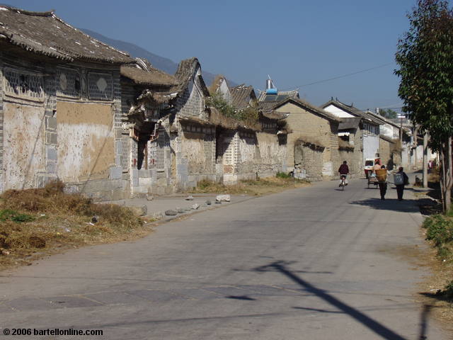 Older section of a traditional Bai village near Dali, Yunnan, China