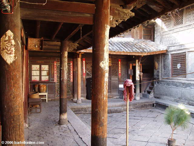 Traditional Bai courtyard in a village near Dali, Yunnan, China