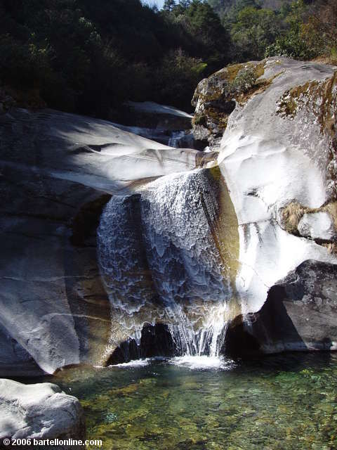 Some of the "Seven Dragon-Daughter Pools" off the "Cloudy Tourist Road" above Dali, Yunnan, China