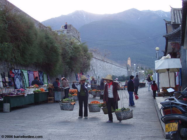 Street scene in Dali, Yunnan, China