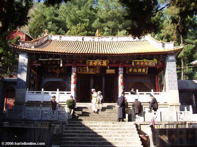 A building at the Zhonghe Temple in the Cangshan mountains above Dali, Yunnan, China