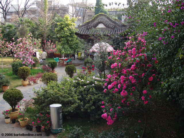 Garden at the foot of the East Pagoda in Kunming, Yunnan, China