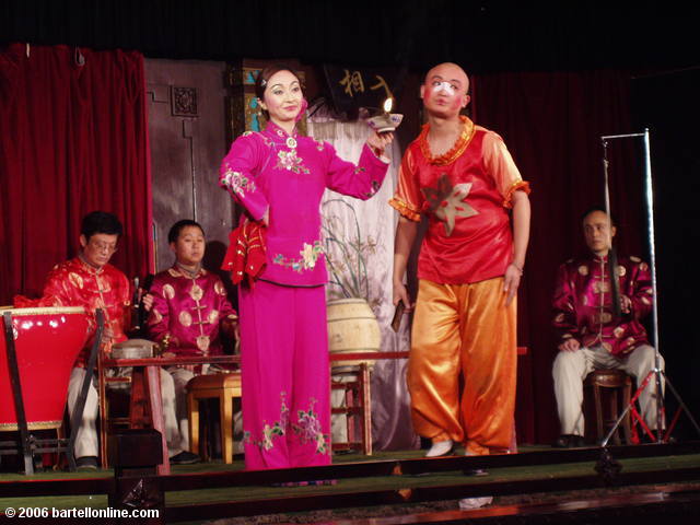 Comedy skit performed during a Sichuan Opera in Chengdu, China