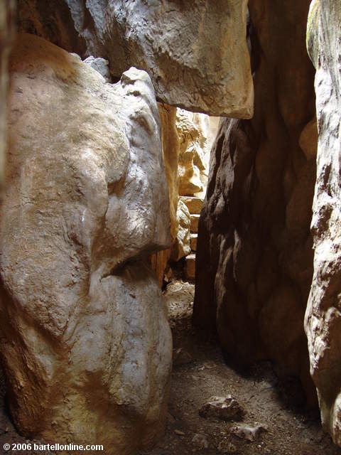 Cave-like passage in the rocks at the Stone Forest near Kunming, Yunnan, China